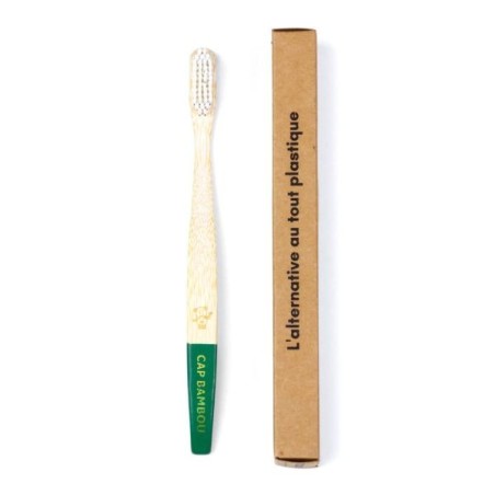 Brosse à dents adultes souple vert 1 unité