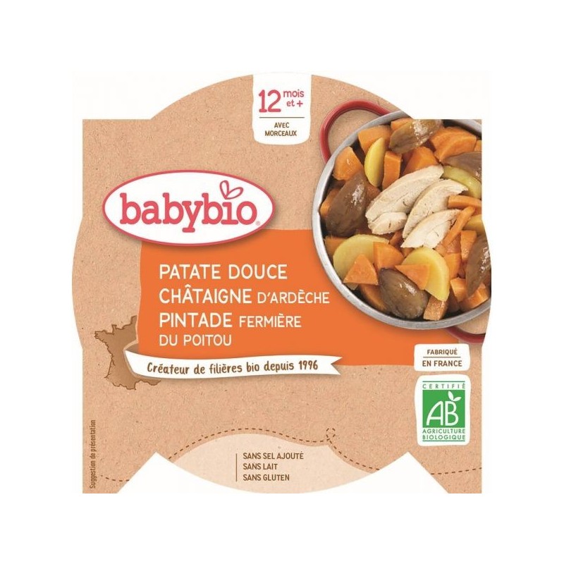 Menu Patate douce Chataîgne Pintade fermière