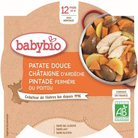Menu Patate douce Chataîgne Pintade fermière