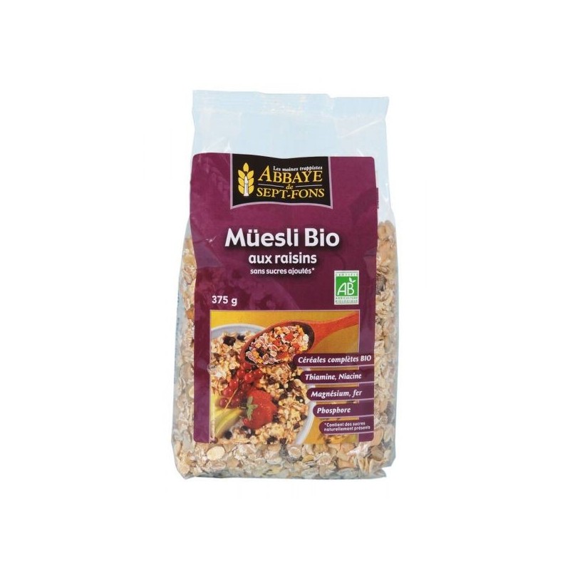 Müesli aux raisins 375 g