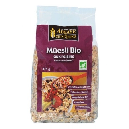 Müesli aux raisins 375 g