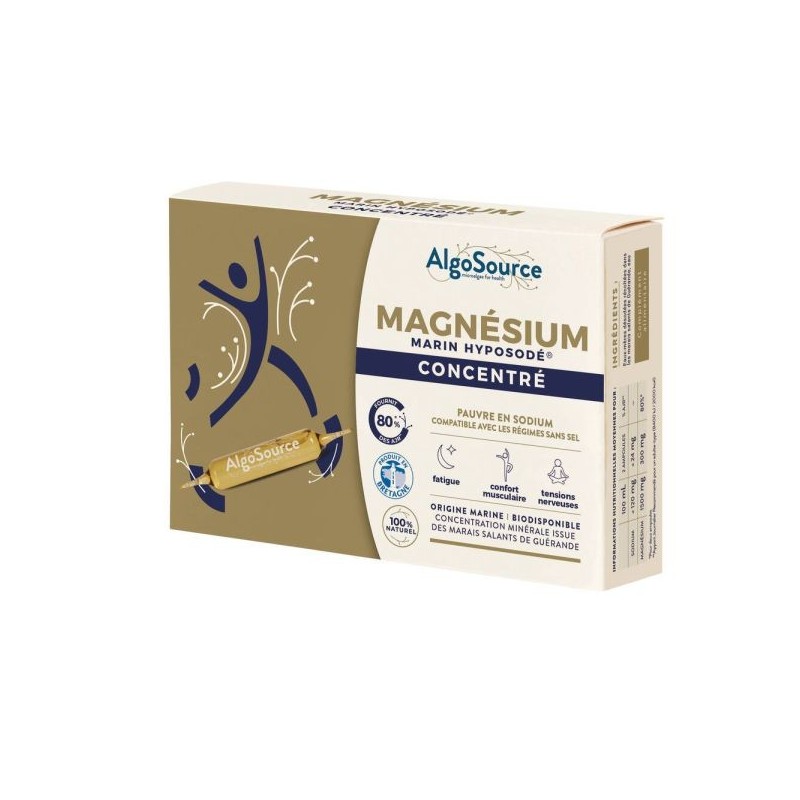 Magnésium Marin Concentré 20 ampoules de 10 ml