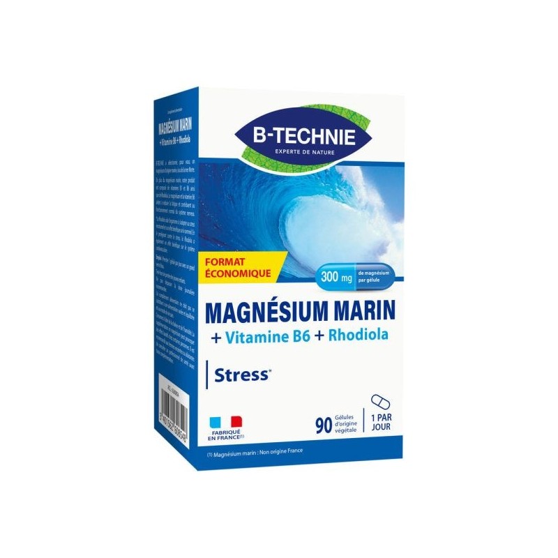 Magnésium Marin Stress Rhodiola 90 gélules
