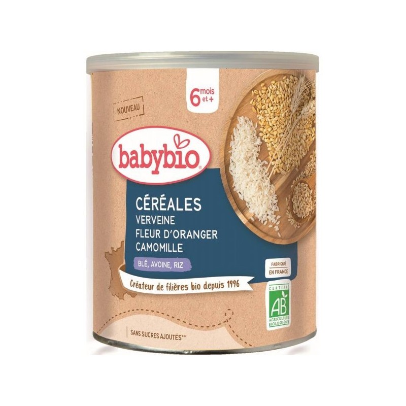 3 Céréales et Plantes verveine fleur d'oranger camomille