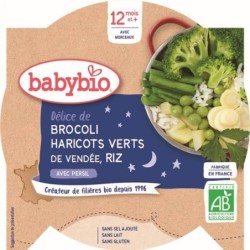 Bonne Nuit Brocoli Haricots verts & Riz au Persil