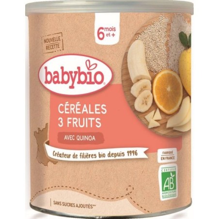 Céréales 3 Fruits avec Quinoa 220 g
