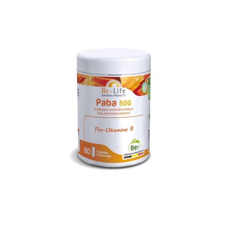 PABA 500 - Acide para-aminobenzoïque (Vit. B10) 60 gélules