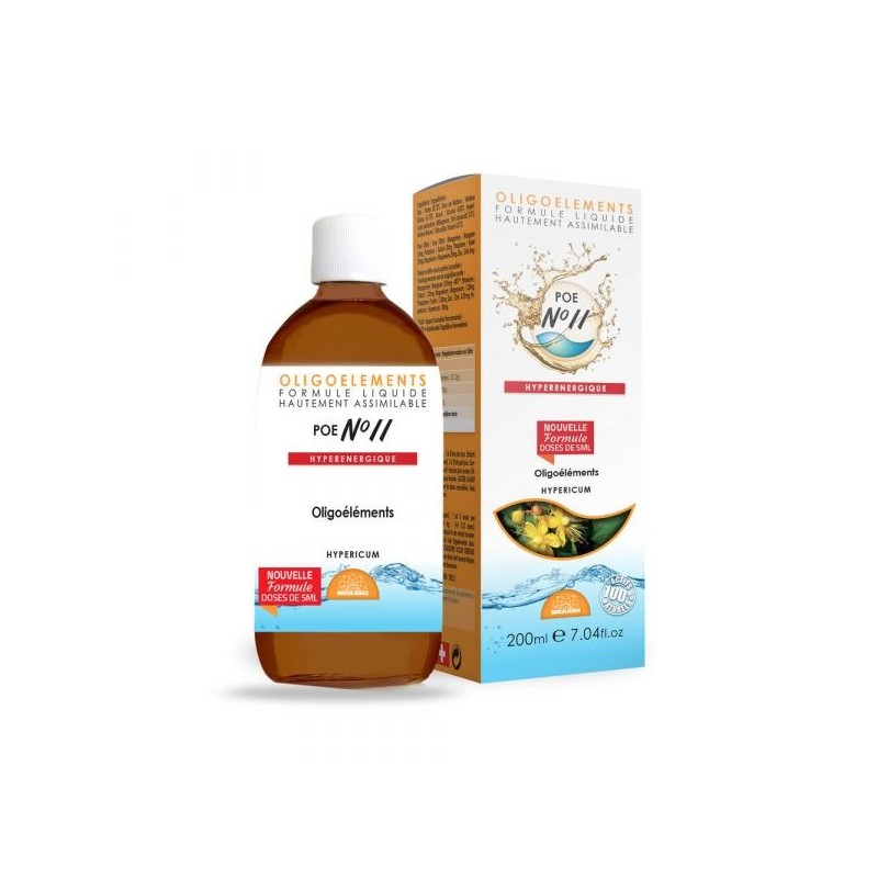 POE n°11 Hypericum Bon pour le moral - sommeil Flacon 200 ml