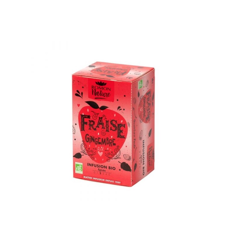 Fraise Gingembre Boîte 16 sachets