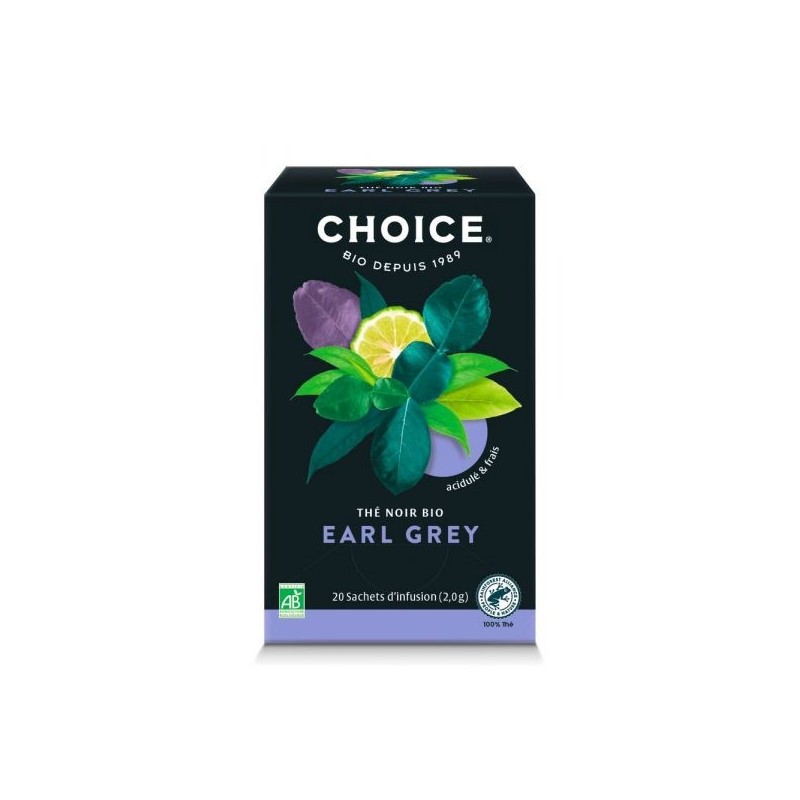 Thé noir Earl Grey Boîte 20 sachets