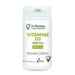 Vitamine D3 2000 UI Végétale 60 comprimés