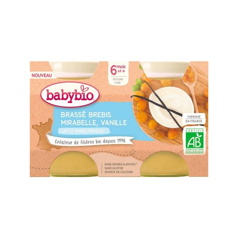 Brassé au Lait de Brebis Mirabelle Vanille