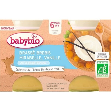 Brassé au Lait de Brebis Mirabelle Vanille