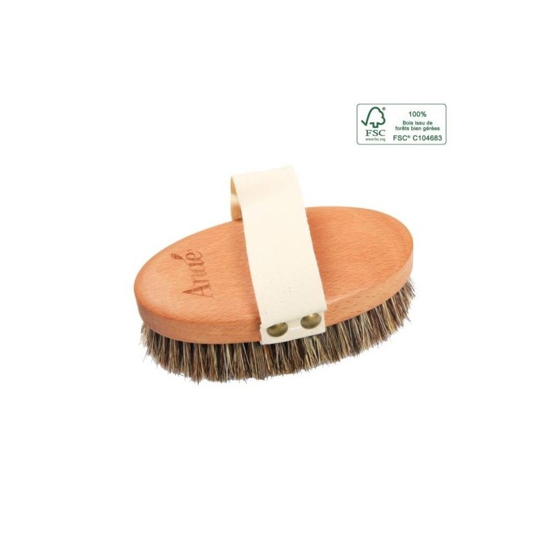 Brosse de massage corps Crin de cheval et fibres agave