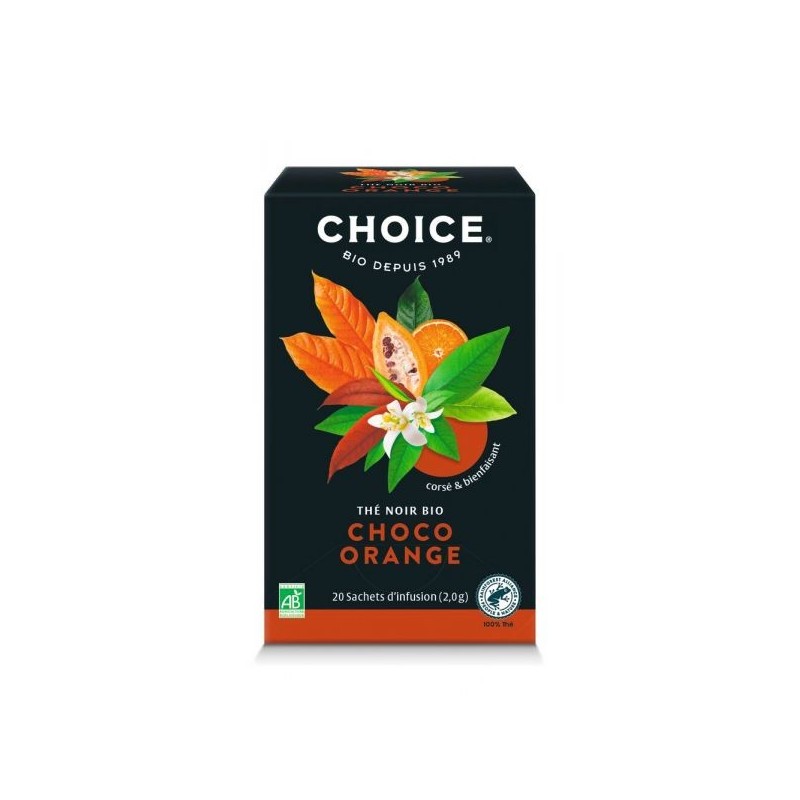 Thé noir Choco Orange Boîte 20 sachets