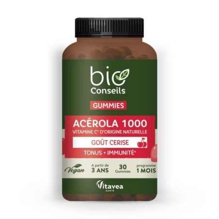 Acérola 1000  VEGAN 30 gummies
