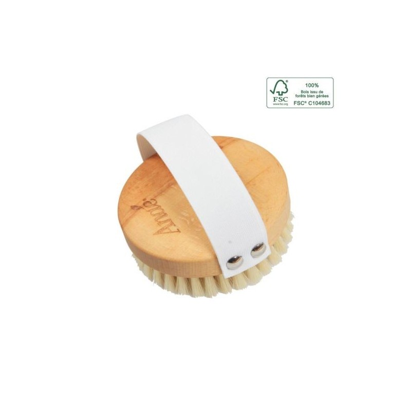 Brosse de massage ronde corps Soies naturelles