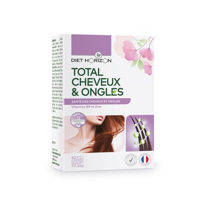 Total cheveux & ongles 60 comprimés