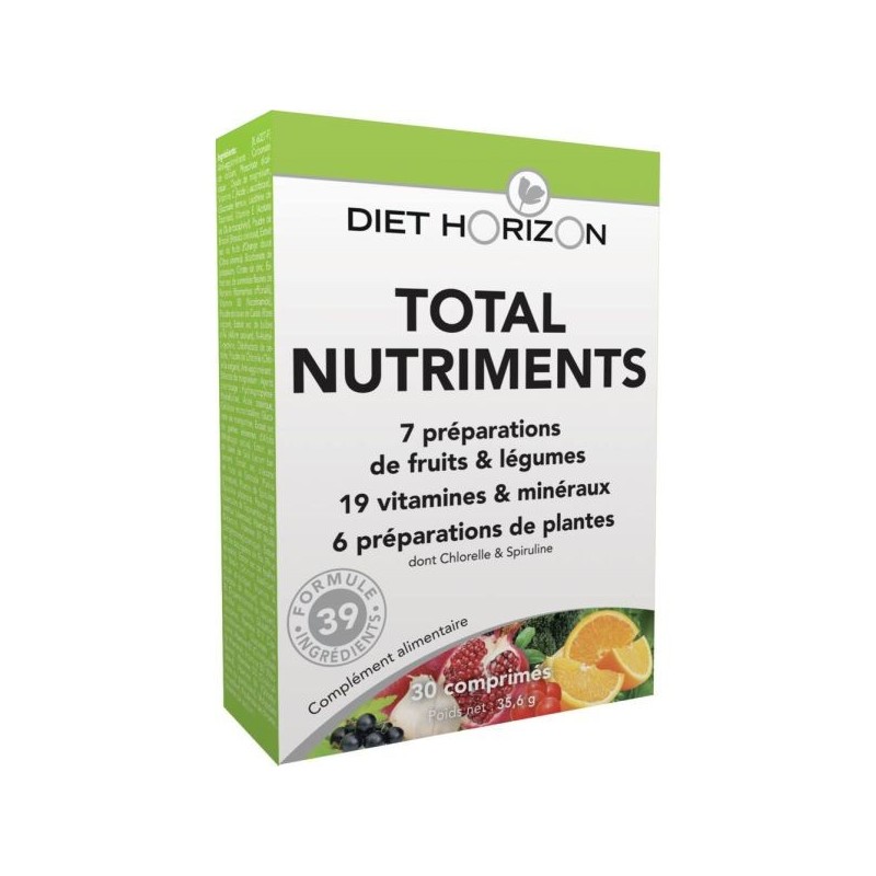 Total nutriments Adulte 30 comprimés