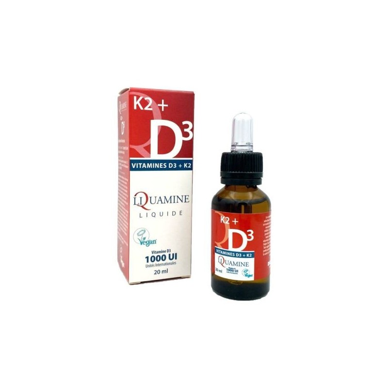 Liquamine D3 K2 (mk7)  VEGAN Flacon 20 ml