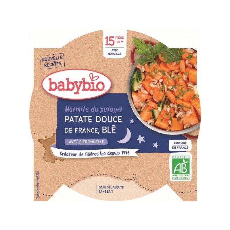 Bonne Nuit Marmite Patate Douce & Blé à la Citronnelle