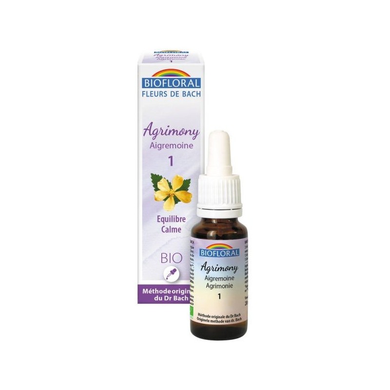 01 Aigremoine (Agrimony) Flacon 20 ml