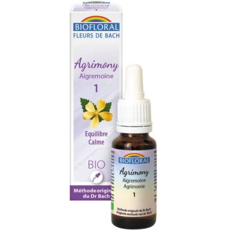 01 Aigremoine (Agrimony) Flacon 20 ml