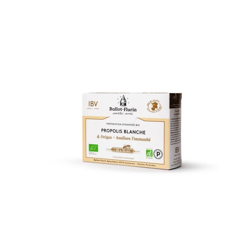 Préparation dynamisée Propolis blanche & Origan Française