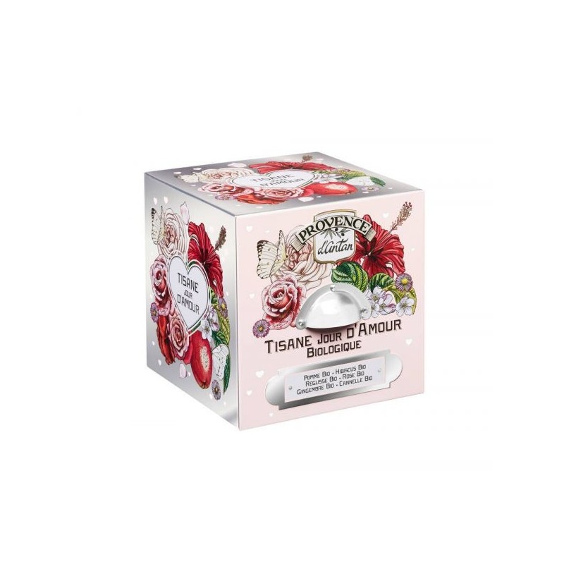 Tisane cube Jour d'Amour Coffret métal 24 sachets