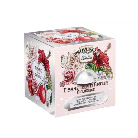 Tisane cube Jour d'Amour Coffret métal 24 sachets