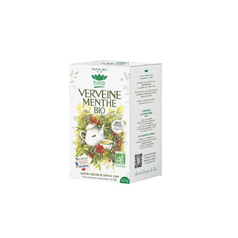Tisane simple Verveine Menthe Boîte 18 sachets