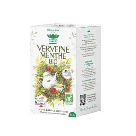 Tisane simple Verveine Menthe Boîte 18 sachets