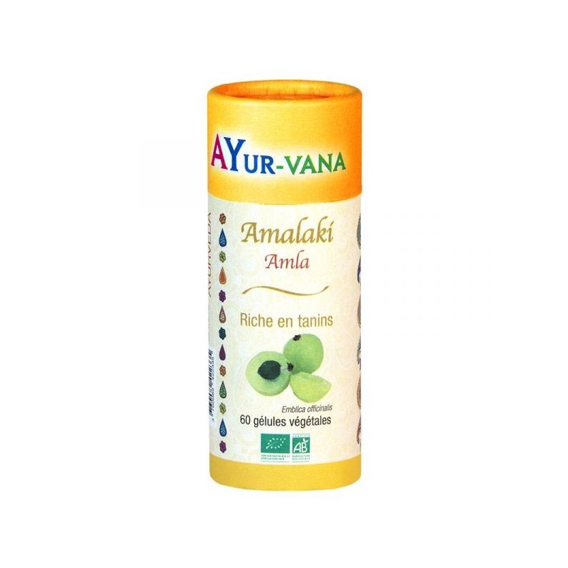 Amalaki extrait titré à 30% de Tannins 60 gélules végétales