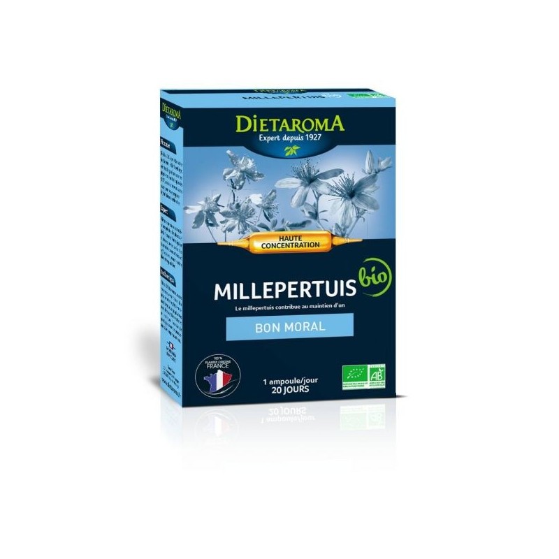 C.I.P. Millepertuis 20 ampoules de 10 ml