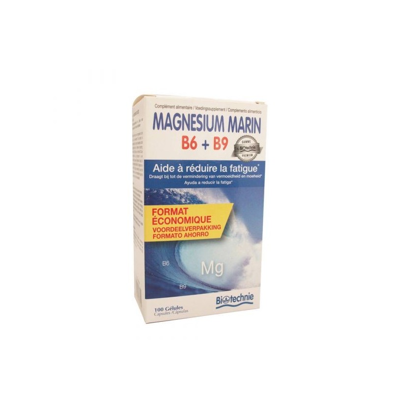 Magnésium Marin B6 + B9 100 gélules