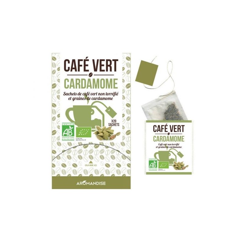 Mélange Café vert Cardamome Boîte 18 sachets