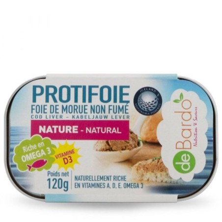 ProtiFoie de Morue au naturel Boîte de 120 g