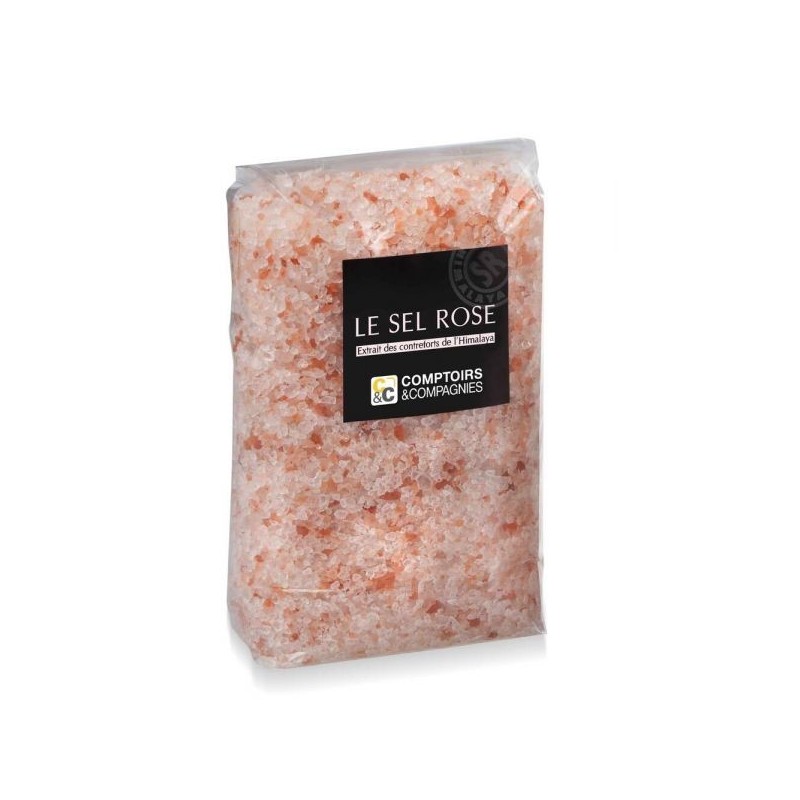 Sel Rose cristaux Sachet 1 kg
