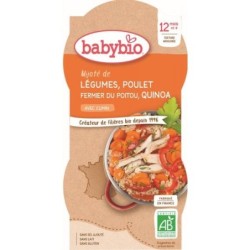 Menu Mijoté de Légumes Poulet fermier & Quinoa au Cumin