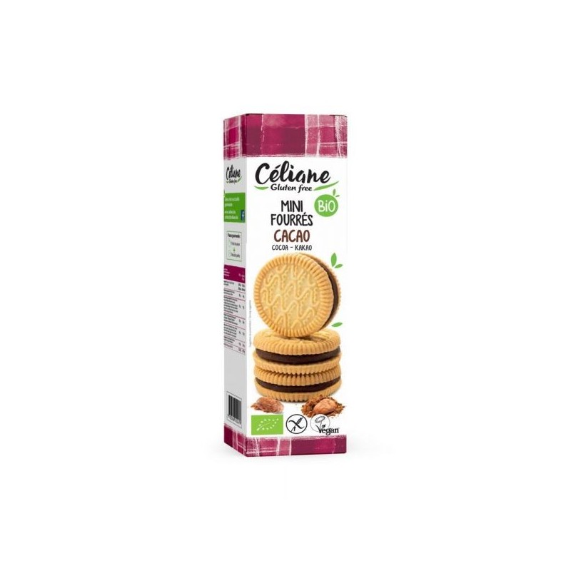 Mini biscuits fourrés cacao (2 x 4) 125 g