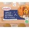 Bonne Nuit Carotte Butternut Riz Lot de 2 pots de 200 g
