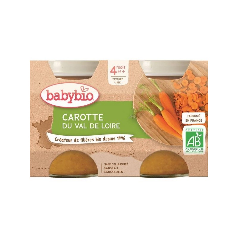 Carotte Lot de 2 pots de 130 g