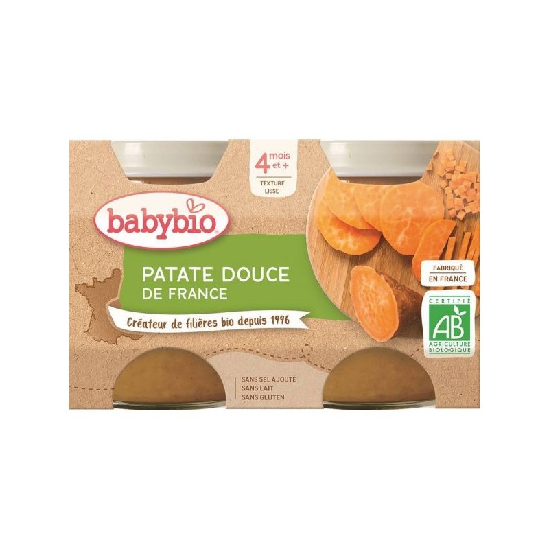 Patate douce Lot de 2 pots de 130 g