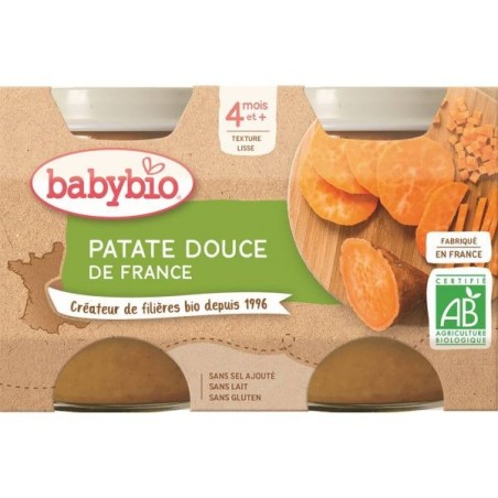 Patate douce Lot de 2 pots de 130 g