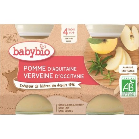 Pomme Verveine Lot de 2 pots de 130 g
