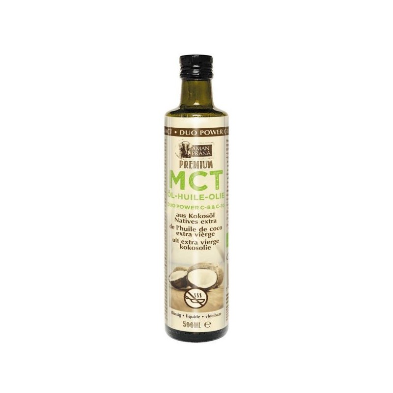 Huile Premium MCT Duo Power C-8 & C-10 Flacon 500 ml