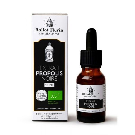 Extrait de Propolis noire Française Flacon 15 ml