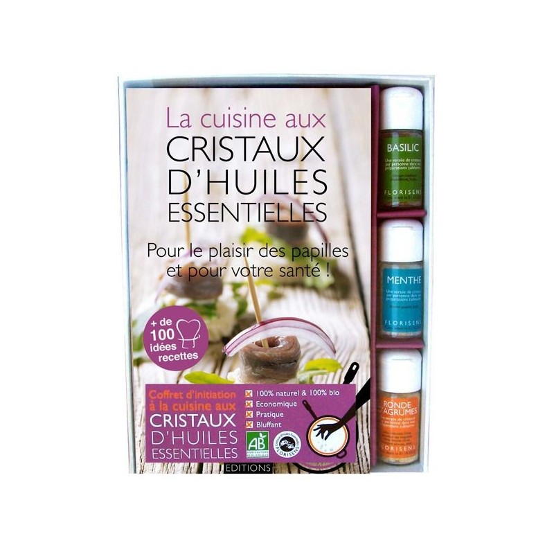 Coffret d'initiation à la cuisine aux Cristaux d'Huiles Essentielles