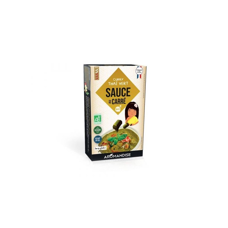 Sauce au carre curry vert thai 10 portions de 90 g