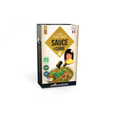 Sauce au carre curry vert thai 10 portions de 90 g